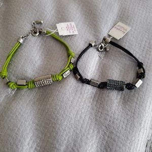 Set of 2 NWT Lia Sophia Corded Bracelets